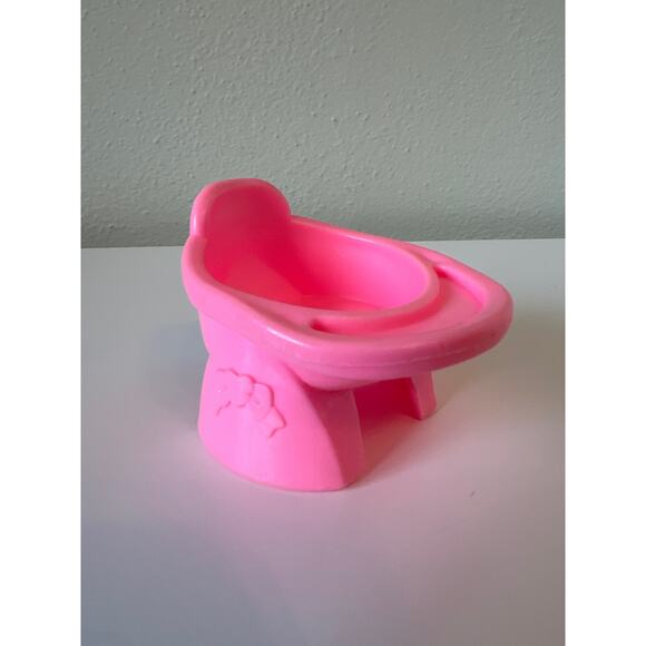 Little People 1996 Replacement Pink Baby High Chair Toy Figure House 90s - Picture 1 of 3